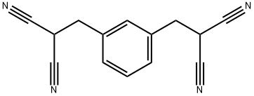 1,3-Benzenedipropanenitrile, α1,α3-dicyano- Structure