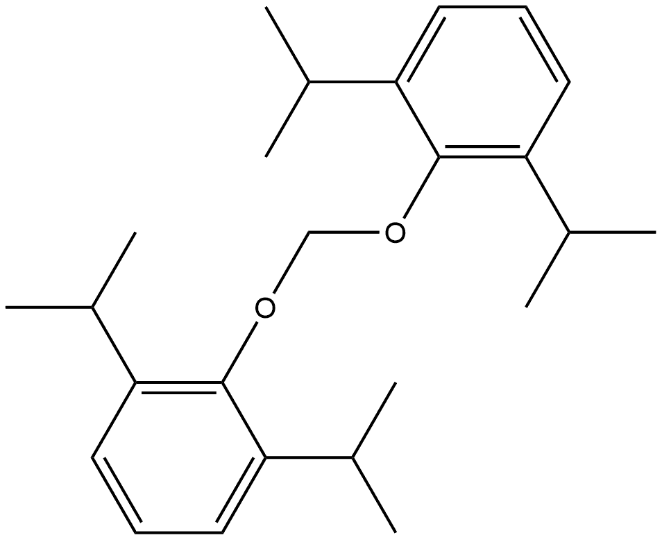 Bis(2,6-diisopropylphenoxy)methane Structure