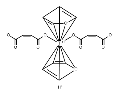 titanocene bis(hydrogenmaleinate) 구조식 이미지