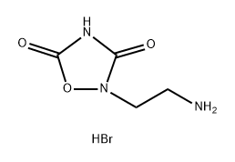 1,2,4-Oxadiazolidine-3,5-dione, 2-(2-aminoethyl)-, hydrobromide (1:1) Structure