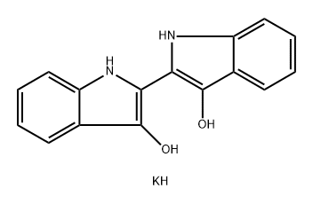 tetrapotassium 1H,1'H-[2,2'-biindole]-3,3'-bis(olate) 3-oxo-2,3-dihydro-1H,1'H-[2,2'-biindol]-2-id-3'-olate Structure