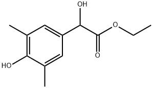 Ethyl α,4-dihydroxy-3,5-dimethylbenzeneacetate Structure