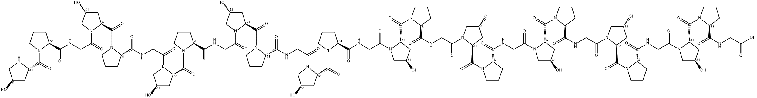 poly(hydroxyprolyl-prolyl-glycine)(10) 구조식 이미지