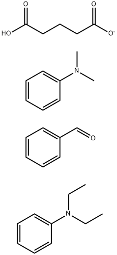 Pentanedioic acid, ion(1-), salts with oxidized benzaldehyde-N,N-diethylbenzenamine-N,N-dimethylbenzenamine reaction products 구조식 이미지