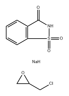 1,2-Benzisothiazol-3(2H)-one, 1,1-dioxide, sodium salt, reaction products with epichlorohydrin Structure