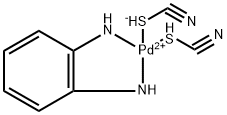 팔라듐,(1,2-벤젠디아민-N,N')BIS(티오시아나토-S)-,(SP-4-2) 구조식 이미지