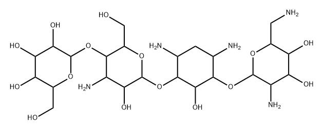 4'-alpha-D-Glucopyranosylkanamycin B 구조식 이미지
