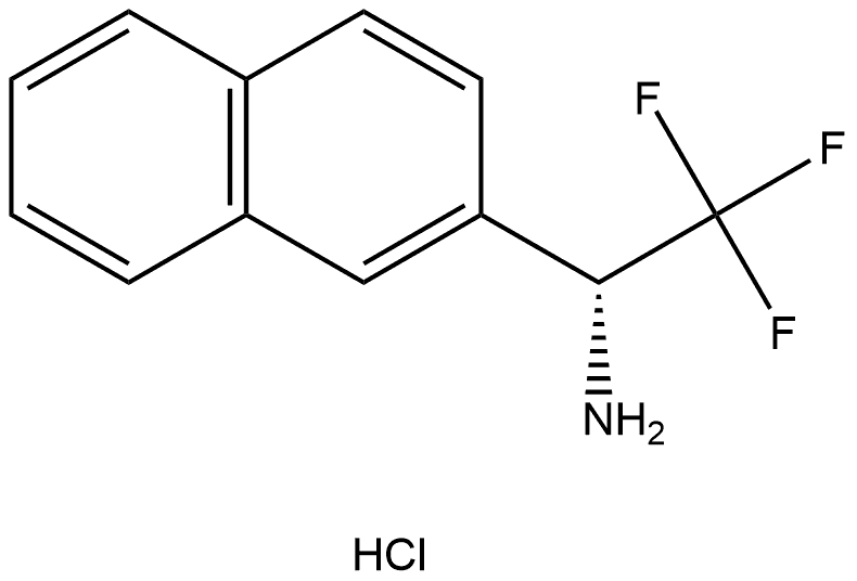 (R)-2,2,2-trifluoro-1-(naphthalen-2-yl)ethan-1-amine hydrochloride 구조식 이미지