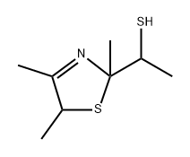 2,5-Dihydro-alpha-2,4,5-tetramethyl-2-thiazolemethanethiolo] Structure