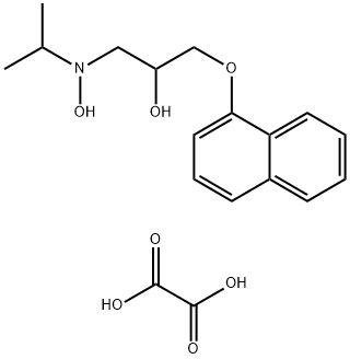 2-Propanol, 1-[hydroxy(1-methylethyl)amino]-3-(1-naphthalenyloxy)-, ethanedioate (2:1) (salt) (9CI) Structure