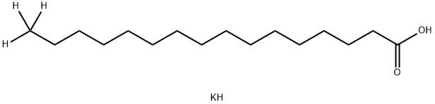 Hexadecanoic-16,16,16-d3 acid, potassium salt (9CI) Structure