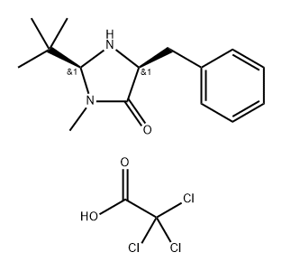 (2S,5S)-2-tert-Butyl-3-Methyl-5-benzyl-4-iMidazolidinone 2,2,2-trichloro-Acetic acid Structure