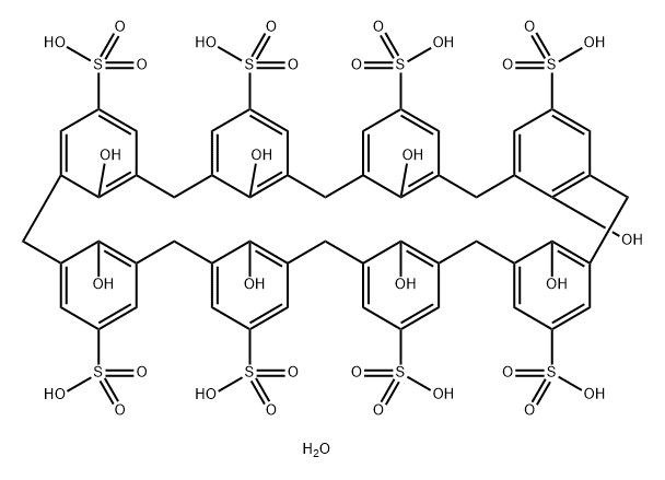 4-Sulfocalix[8]arene Hydrate Structure