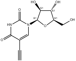 2,4(1H,3H)-Pyrimidinedione, 1-β-D-arabinofuranosyl-5-ethynyl- Structure