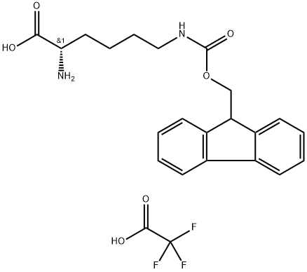 L-Lysine, N6-[(9H-fluoren-9-ylmethoxy)carbonyl]-, 2,2,2-trifluoroacetate (1:1) Structure