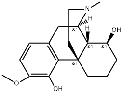 3-Methoxy-17-methylmorphinan-4,8β-diol Structure