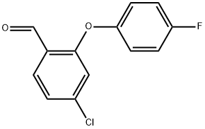 4-Chloro-2-(4-fluorophenoxy)benzaldehyde Structure