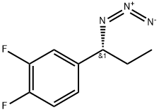 Benzene, 4-[(1R)-1-azidopropyl]-1,2-difluoro- Structure