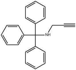 Benzenemethanamine, α,α-diphenyl-N-2-propyn-1-yl- 구조식 이미지