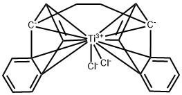 rac-Ethylenebis(1-indenyl)titanium dichloride, 98% 구조식 이미지