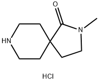 2,8-디아자스피로[4.5]데칸-1-온,2-메틸-,염산염(1:1) 구조식 이미지