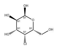 4-Chloro-4-deoxy-α-D-galactopyranose 구조식 이미지