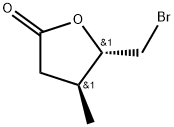 5-bromo-4(S)-hydroxy-3(S)-methylpentanoic acid 1,4-lactone Structure