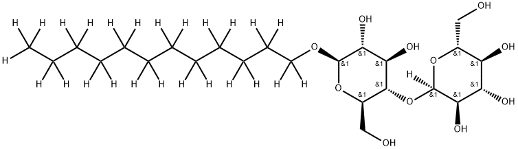 N-DODECYL-D25-B-D-MALTOPYRANOSIDE Structure