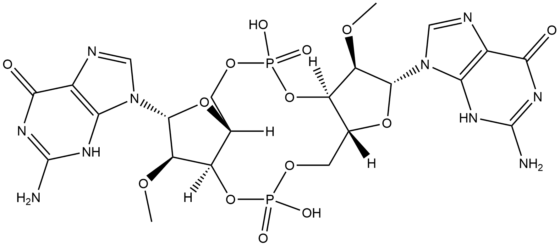 2',2''-Di-O-Me-c-diGMP Structure