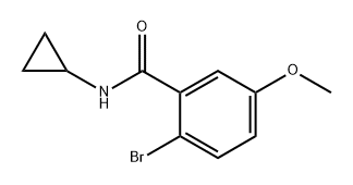 2-bromo-N-cyclopropyl-5-methoxybenzamide Structure