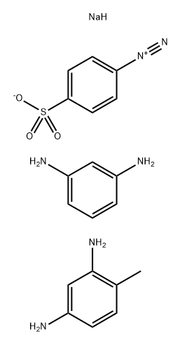 Benzenediazonium, 4-sulfo-, hydroxide, inner salt, reaction products with 4-methyl-1,3-benzenediamine and m-phenylenediamine sodium salts  Structure