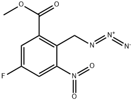 Benzoic acid, 2-(azidomethyl)-5-fluoro-3-nitro-, methyl ester 구조식 이미지