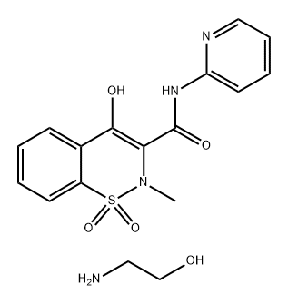 Piroxicam olamine Structure