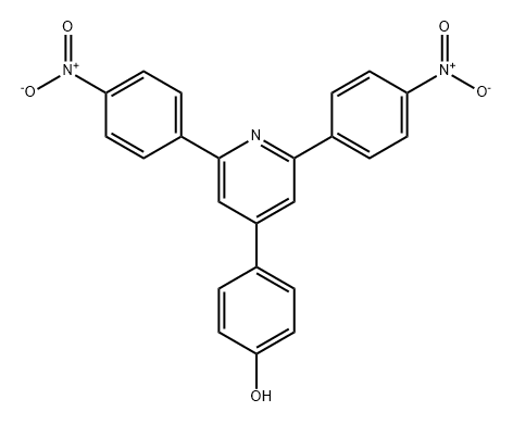 4-(2,6-bis(4-nitrophenyl)pyridin-4-yl)phenol Structure