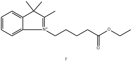 3H-Indolium, 1-(5-ethoxy-5-oxopentyl)-2,3,3-trimethyl-, iodide (1:1) Structure