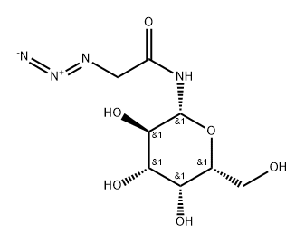 Acetamide, 2-azido-N-β-D-galactopyranosyl- Structure