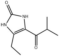 4-Ethyl-1,3-dihydro-5-(2-methyl-1-oxopropyl)-2H-imidazol-2-one Structure