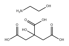 1,2,3-Propanetricarboxylic acid, 2-hydroxy-, reaction products with ethanolamine Structure