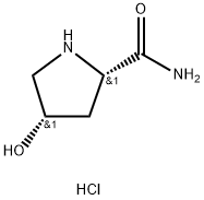 (2S,4S)-4-hydroxypyrrolidine-2-carboxamide hydrochloride Structure