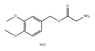 Glycine, (3,4-dimethoxyphenyl)methyl ester, hydrochloride (9CI) 구조식 이미지