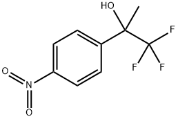 Benzenemethanol, α-methyl-4-nitro-α-(trifluoromethyl)- Structure