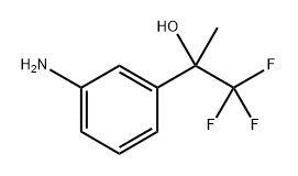 Benzenemethanol, 3-amino-α-methyl-α-(trifluoromethyl)- Structure