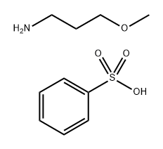 Benzenesulfonic acid, 4-C10-13-sec-alkyl derivs., compds. with 3-methoxy-1-propanamine 구조식 이미지