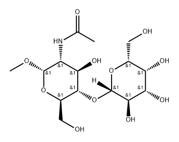 Methyl a-N-acetyllactosamine Structure