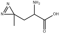 3H-Diazirine-3-propanoic acid, α-amino-3-methyl- Structure