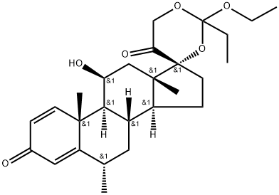 Methylprednisolone Ethylothopropionate 구조식 이미지