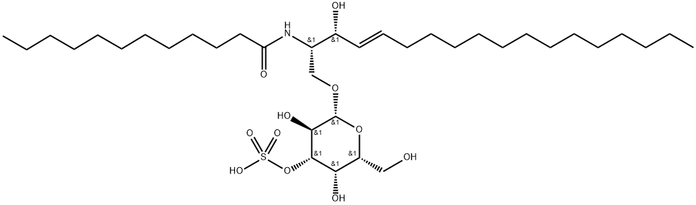 C12 3'-sulfo Galactosylceramide (d18:1/12:0) Structure