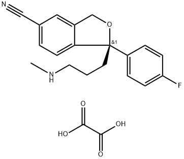 (-)-(R)-Desmethyl Citalopram Oxalate Structure