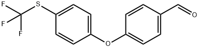 4-[4-[(Trifluoromethyl)thio]phenoxy]benzaldehyde Structure