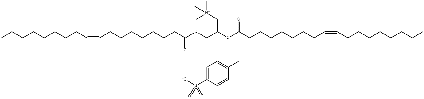 1-Propanaminium, N,N,N-trimethyl-2,3-bis[[(9Z)-1-oxo-9-octadecenyl]oxy]-, salt with 4-methylbenzenesulfonic acid (1:1) (9CI) Structure